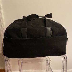 Away Black Canvas Weekender Bag
